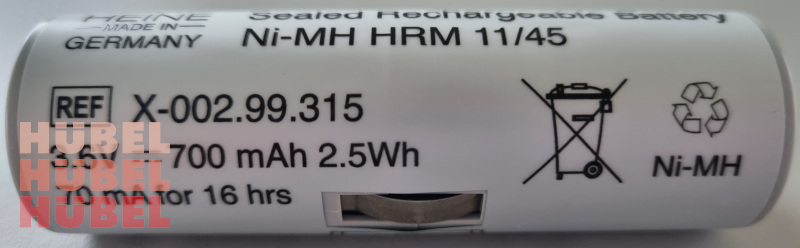 x-002-99-315NVTmvfjd9eRz9 Akku NiMH 3,5 V